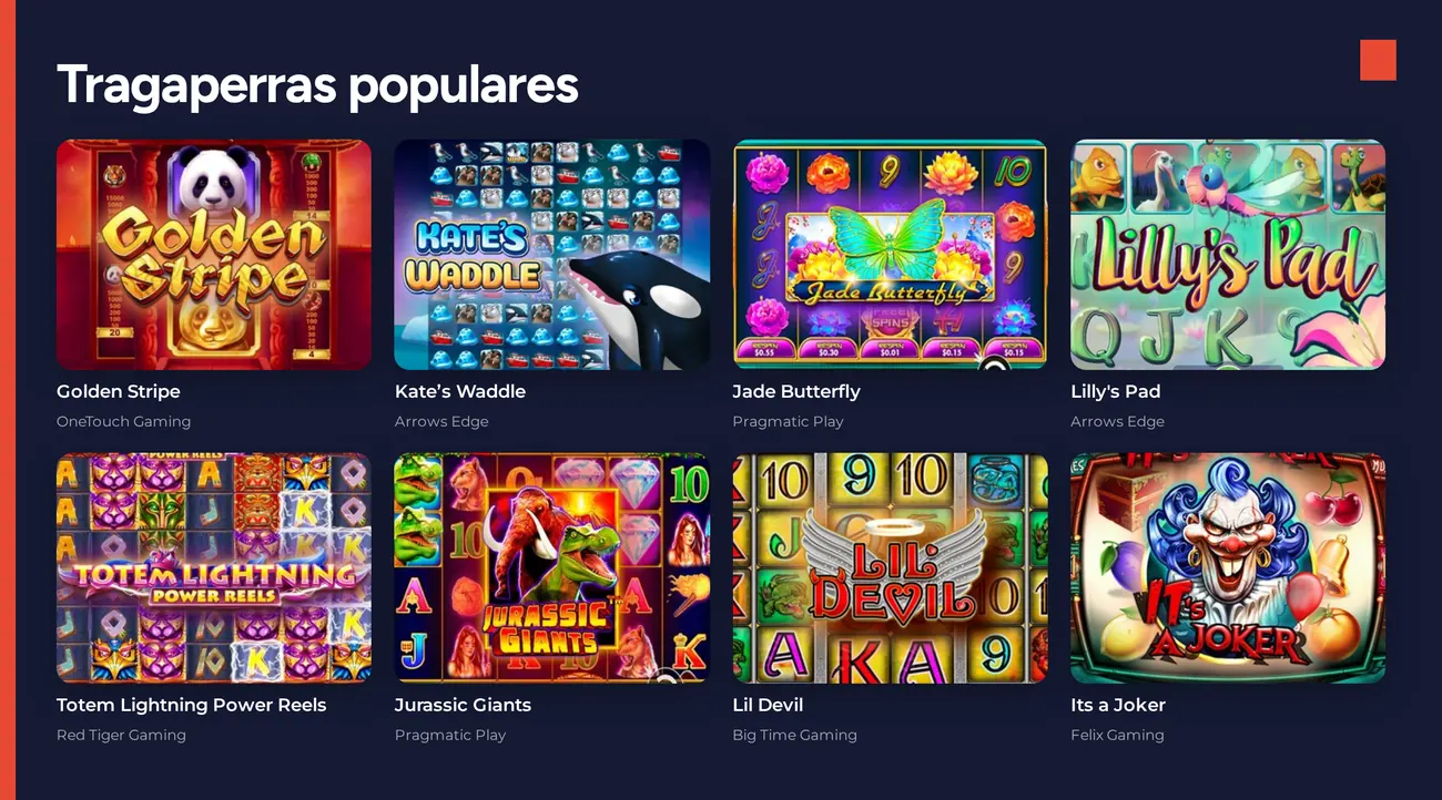 Encuentra tragamonedas semanales destacadas.