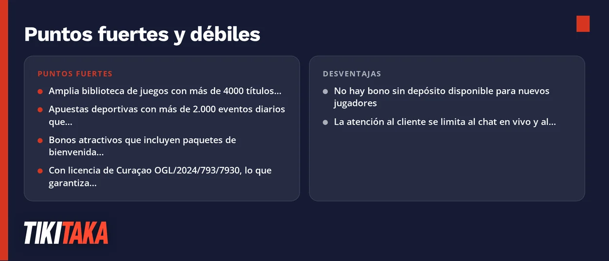 Comparar puntos fuertes y débiles